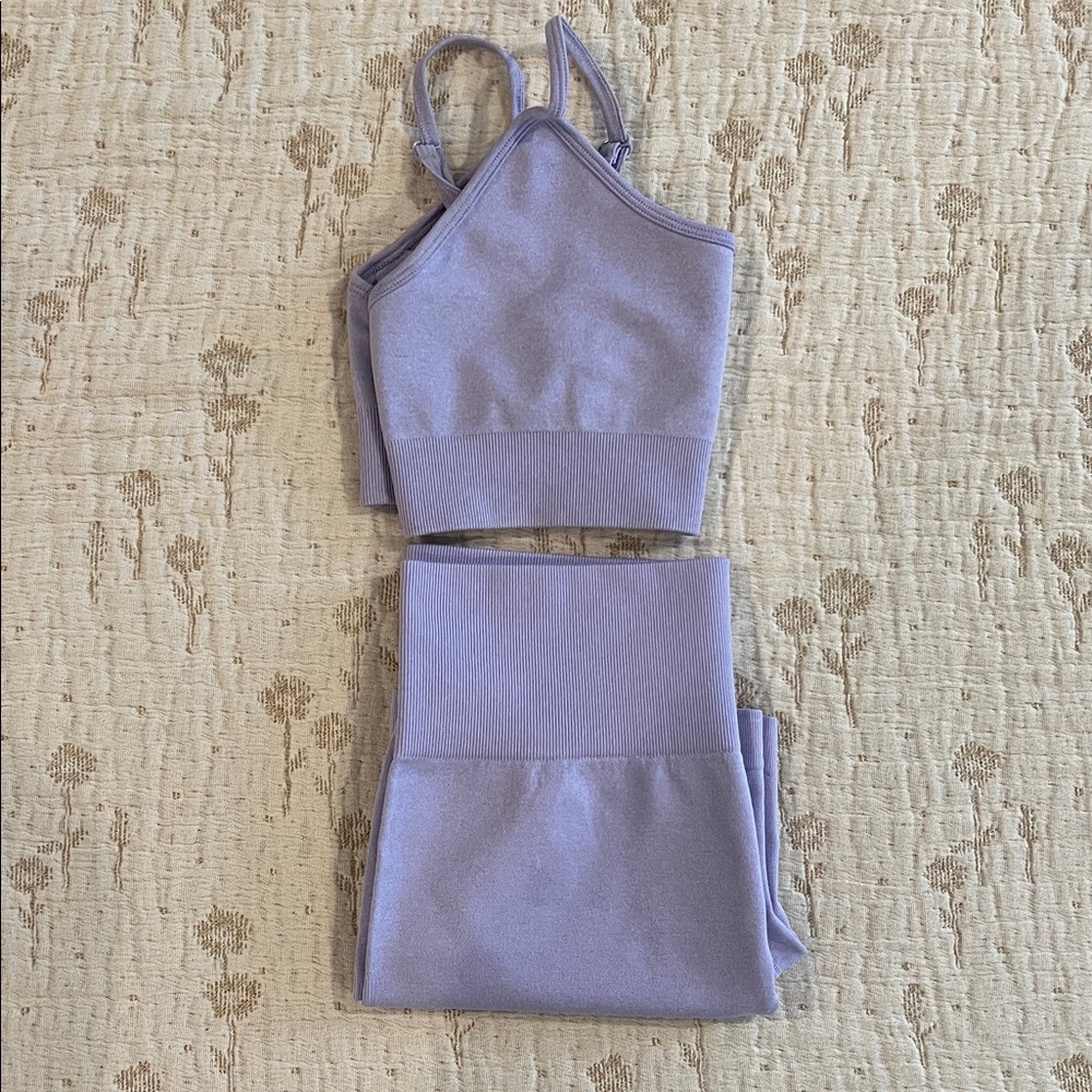 Lavender Two-Piece Activewear Set